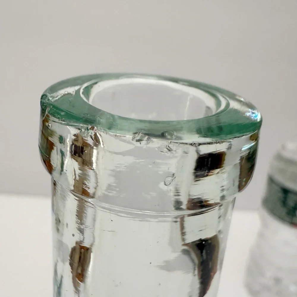 Vintage Glass Ball Claw Foot Chicken Foot Bottle Vase 11 1/4”